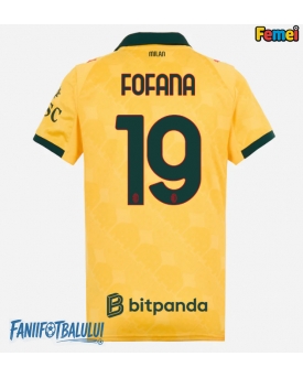 AC Milan Youssouf Fofana #19 Tricou Fotbal Replică 2025-26 Femei Treilea